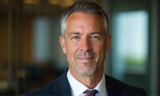 Portrait of Michael Davis, CEO, Industrial Robotics Co.